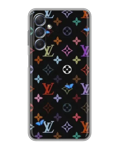 Чехол для Samsung Galaxy M54 (5G) с картинкой «Цветная монограмма LV»