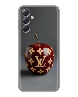 Чехол для Samsung Galaxy M54 (5G) с картинкой «Красное яблоко LV»