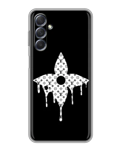 Чехол для Samsung Galaxy M54 (5G) с картинкой «Цветочная монограмма»