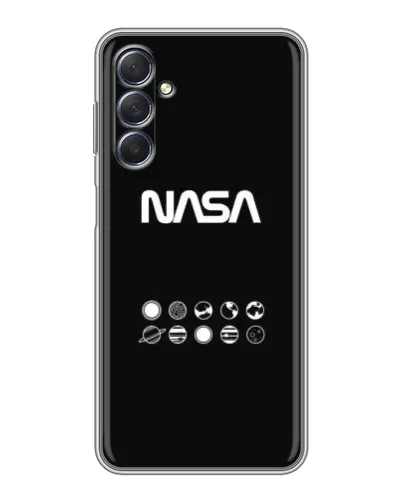 Чехол для Samsung Galaxy M54 (5G) с картинкой «NASA — технический принт»