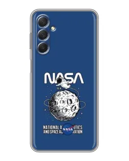 Чехол для Samsung Galaxy M54 (5G) с картинкой «NASA — лунная миссия»