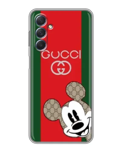 Чехол для Samsung Galaxy M54 (5G) с картинкой «Gucci — полосы и Микки» Чехол для Samsung Galaxy M54 (5G) с картинкой «Gucci — полосы и Микки»