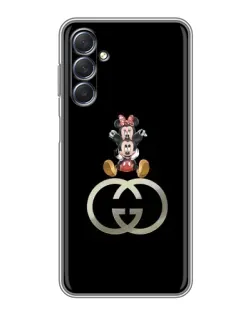 Чехол для Samsung Galaxy M54 (5G) с картинкой «Минни Маус на лого»