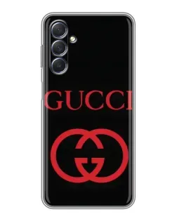 Чехол для Samsung Galaxy M54 (5G) с картинкой «Gucci — красный логотип»