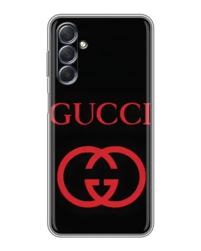 Чехол для Samsung Galaxy M54 (5G) с картинкой «Gucci — красный логотип» Чехол для Samsung Galaxy M54 (5G) с картинкой «Gucci — красный логотип»