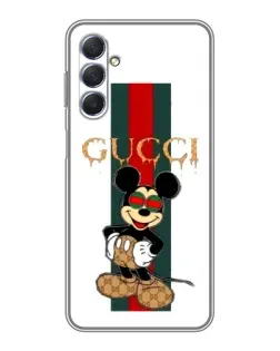 Чехол для Samsung Galaxy M54 (5G) с картинкой «Микки Маус Gucci — полосы»