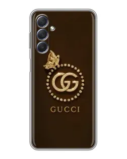 Чехол для Samsung Galaxy M54 (5G) с картинкой «Gucci — золотая бабочка»