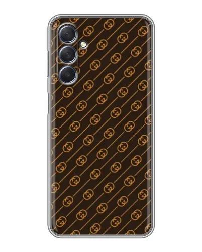 Чехол для Samsung Galaxy M54 (5G) с картинкой «Gucci — золотые диагонали» Чехол для Samsung Galaxy M54 (5G) с картинкой «Gucci — золотые диагонали»