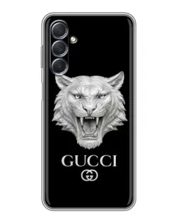 Чохол для Samsung Galaxy M54 (5G) з картинкою «Gucci — срібний лев»