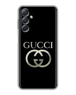 Чохол для Samsung Galaxy M54 (5G) з картинкою «Gucci — золото на чорному»