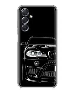 Чехол для Samsung Galaxy M54 (5G) с картинкой «Темный силуэт BMW»