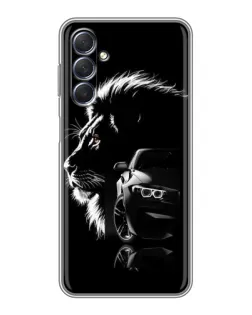 Чехол для Samsung Galaxy M54 (5G) с картинкой «BMW и лев»