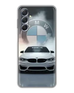 Чохол для Samsung Galaxy M54 (5G) з картинкою «BMW в білому диму»