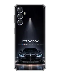 Чохол для Samsung Galaxy M54 (5G) з картинкою «BMW крізь нічне місто»