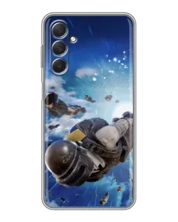Чехол для Samsung Galaxy M54 (5G) с картинкой «Десант PUBG — прыжок»