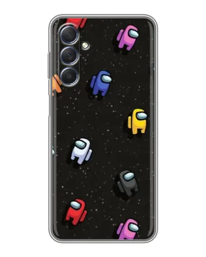 Чехол для Samsung Galaxy M54 (5G) с картинкой «Космический паттерн Among Us»