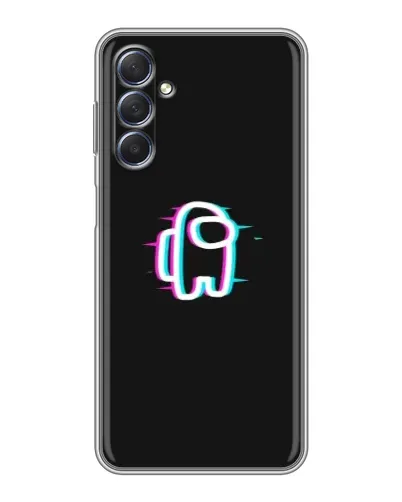 Чехол для Samsung Galaxy M54 (5G) с картинкой «Among Us неон»