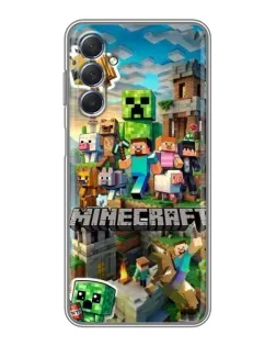 Чохол для Samsung Galaxy M54 (5G) з картинкою «Замок Minecraft»