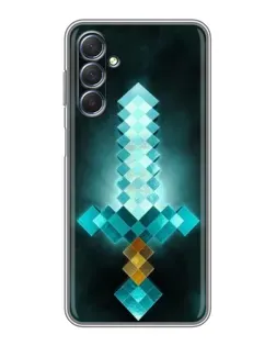 Чехол для Samsung Galaxy M54 (5G) с картинкой «Алмазный меч неон»
