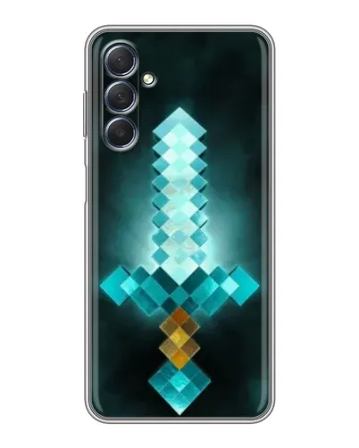 Чехол для Samsung Galaxy M54 (5G) с картинкой «Алмазный меч неон»