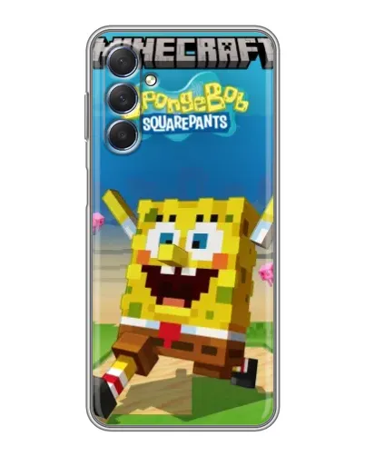 Чохол для Samsung Galaxy M54 (5G) з картинкою «Губка Боб Minecraft» Чохол для Samsung Galaxy M54 (5G) з картинкою «Губка Боб Minecraft»