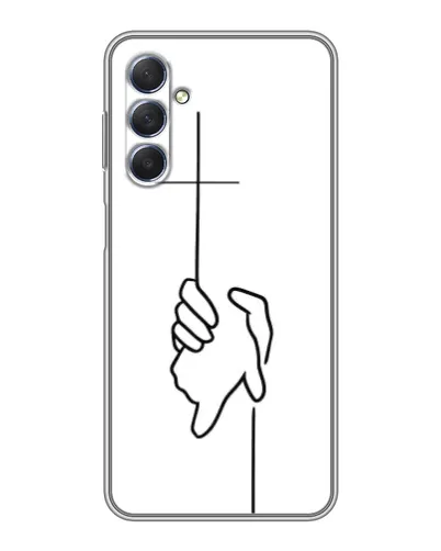 Чехол для Samsung Galaxy M54 (5G) с картинкой «Рука держит»