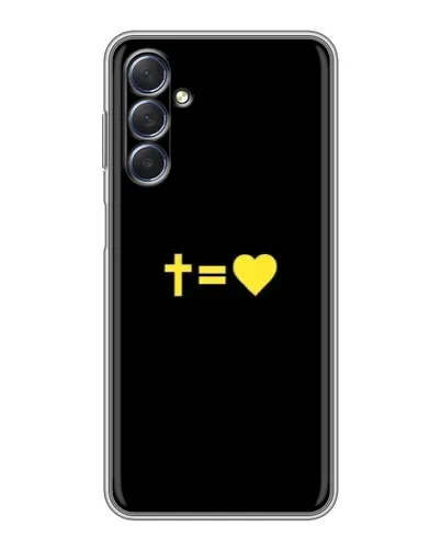 Чехол для Samsung Galaxy M54 (5G) с картинкой «Сердце и Крест»