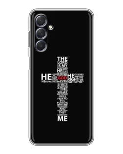 Чехол для Samsung Galaxy M54 (5G) с картинкой «Текстовый крест» Чехол для Samsung Galaxy M54 (5G) с картинкой «Текстовый крест»