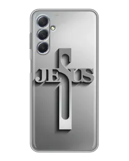 Чехол для Samsung Galaxy M54 (5G) с картинкой «Металлический крест Jesus» Чехол для Samsung Galaxy M54 (5G) с картинкой «Металлический крест Jesus»