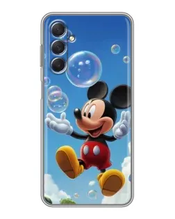 Чехол для Samsung Galaxy M54 (5G) с картинкой «Mickey и мыльные пузыри»