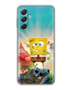 Чехол для Samsung Galaxy M54 (5G) с картинкой «Спанч Боб победитель»