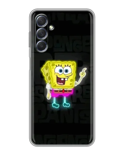 Чехол для Samsung Galaxy M54 (5G) с картинкой «Неоновый Губка Боб» Чехол для Samsung Galaxy M54 (5G) с картинкой «Неоновый Губка Боб»