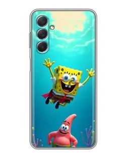 Чехол для Samsung Galaxy M54 (5G) с картинкой «Спанч Боб под водой»