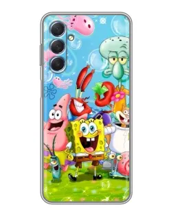 Чехол для Samsung Galaxy M54 (5G) с картинкой «Губка Боб и друзья»