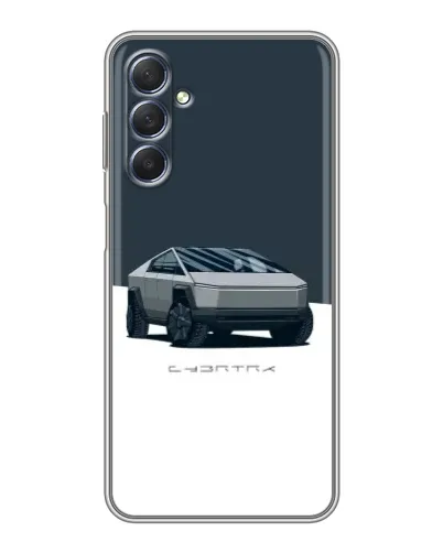 Чехол для Samsung Galaxy M54 (5G) с картинкой «Серебристый Cybertruck Tesla» Чехол для Samsung Galaxy M54 (5G) с картинкой «Серебристый Cybertruck Tesla»