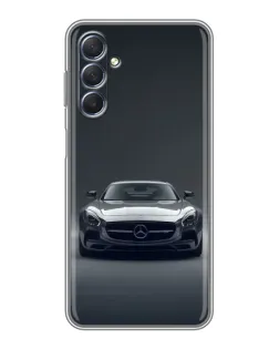Чехол для Samsung Galaxy M54 (5G) с картинкой «Mercedes на черном»