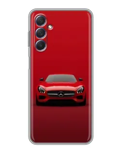 Чехол для Samsung Galaxy M54 (5G) с картинкой «Красный Mercedes AMG»