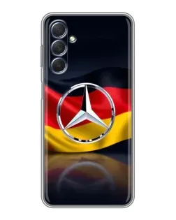 Чехол для Samsung Galaxy M54 (5G) с картинкой «Mercedes — флаг Германии»