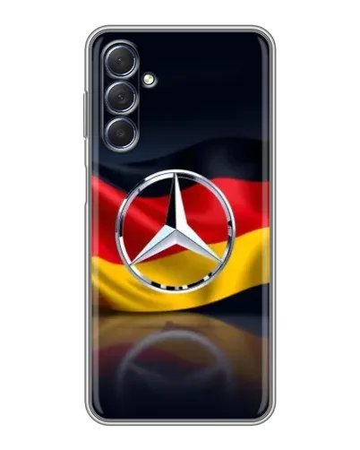Чехол для Samsung Galaxy M54 (5G) с картинкой «Mercedes — флаг Германии» Чехол для Samsung Galaxy M54 (5G) с картинкой «Mercedes — флаг Германии»