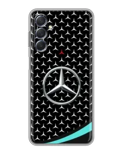 Чехол для Samsung Galaxy M54 (5G) с картинкой «Mercedes — бирюзовый акцент»
