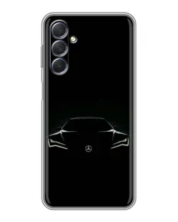 Чохол для Samsung Galaxy M54 (5G) з картинкою «Mercedes — силует авто»