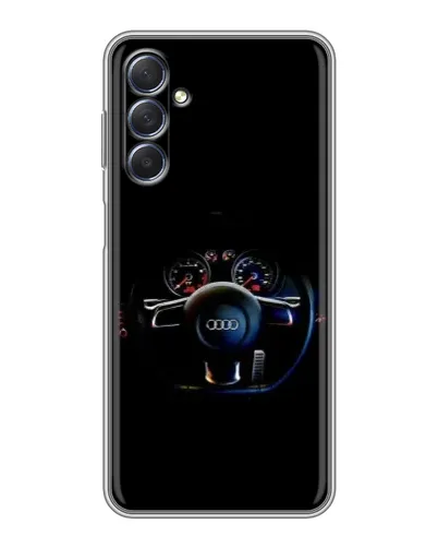 Чехол для Samsung Galaxy M54 (5G) с картинкой «Салон Audi — руль»