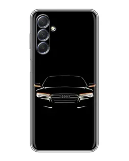 Чехол для Samsung Galaxy M54 (5G) с картинкой «Audi — ночной контур»