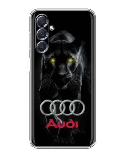 Чехол для Samsung Galaxy M54 (5G) с картинкой «Пантера и Audi»