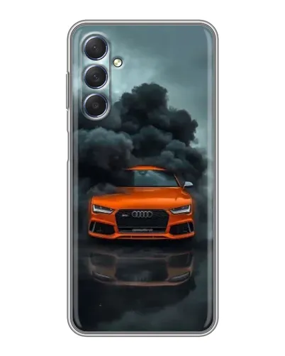 Чехол для Samsung Galaxy M54 (5G) с картинкой «Audi в облаках дыма»