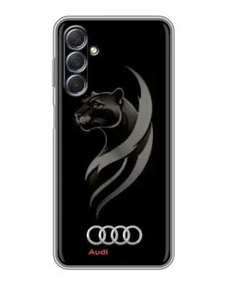 Чехол для Samsung Galaxy M54 (5G) с картинкой «Графика — пантера и Audi»