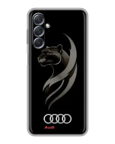 Чехол для Samsung Galaxy M54 (5G) с картинкой «Графика — пантера и Audi»