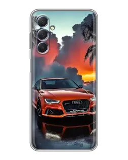 Чехол для Samsung Galaxy M54 (5G) с картинкой «Audi — закат»
