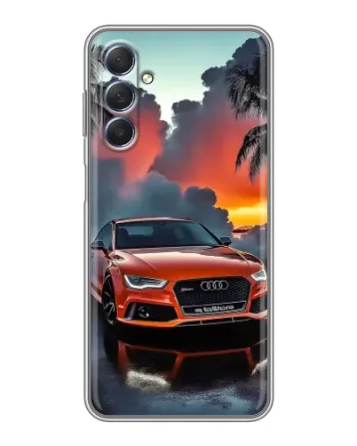 Чехол для Samsung Galaxy M54 (5G) с картинкой «Audi — закат»