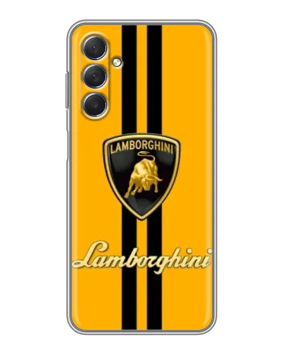 Чехол для Samsung Galaxy M54 (5G) с картинкой «Lamborghini Stripe желтый»